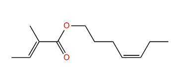 (Z)-4-Heptenyl (E)-2-methyl-2-butenoate